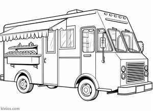 Food Truck Coloring Page #565716977