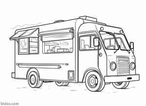 Food Truck Coloring Page #689719477