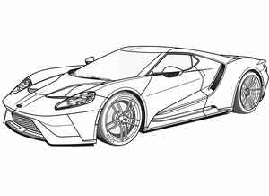Ford GT Coloring Page #109016391