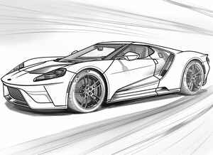 Ford GT Coloring Page #1193517670