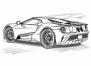 Ford GT Coloring Page #1207518648