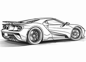 Ford GT Coloring Page #1395628588