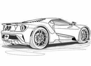 Ford GT Coloring Page #141495966