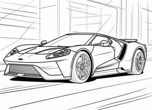 Ford GT Coloring Page #149230177