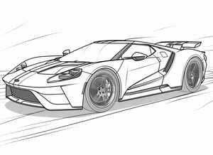 Ford GT Coloring Page #151428538