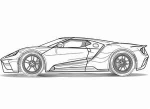 Ford GT Coloring Page #1750518491