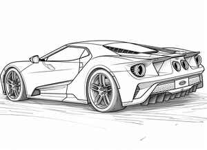 Ford GT Coloring Page #178586673