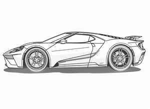 Ford GT Coloring Page #182963076