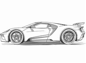 Ford GT Coloring Page #1884531576