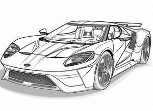 Ford GT Coloring Page #2503630164