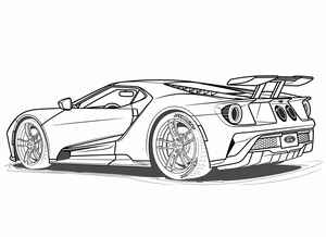 Ford GT Coloring Page #258795889