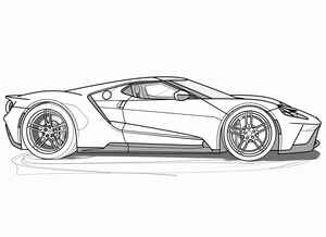 Ford GT Coloring Page #2638227811