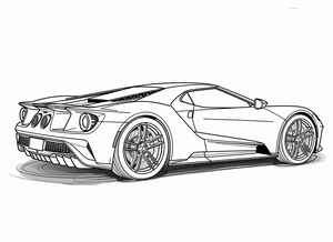 Ford GT Coloring Page #2689113737