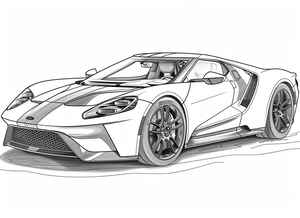 Ford GT Coloring Page #2799520663