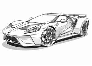 Ford GT Coloring Page #2805023491