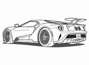 Ford GT Coloring Page #294919920