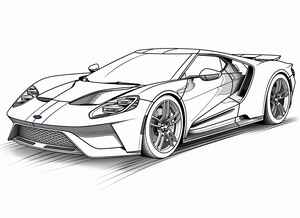 Ford GT Coloring Page #3020414693