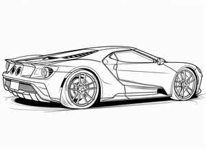 Ford GT Coloring Page #3089818794