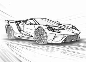 Ford GT Coloring Page #3111015833