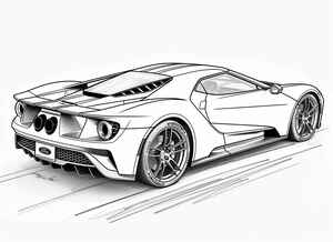Ford GT Coloring Page #3190715108