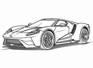 Ford GT Coloring Page #45225668