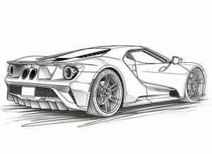 Ford GT Coloring Page #51412369