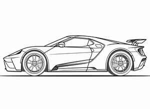Ford GT Coloring Page #587717077