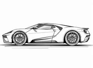 Ford GT Coloring Page #88188978