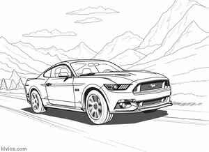 Ford Mustang Coloring Page #1252514260