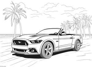 Ford Mustang Coloring Page #13219083
