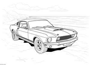 Ford Mustang Coloring Page #147128939