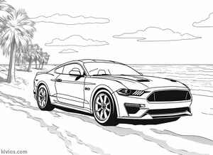 Ford Mustang Coloring Page #15576181