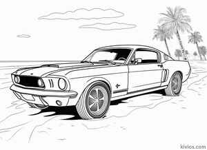 Ford Mustang Coloring Page #1650725453