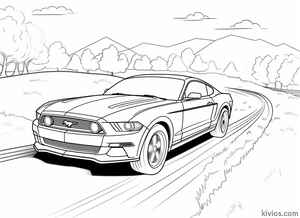 Ford Mustang Coloring Page #1863426570