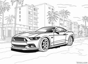 Ford Mustang Coloring Page #1982712144
