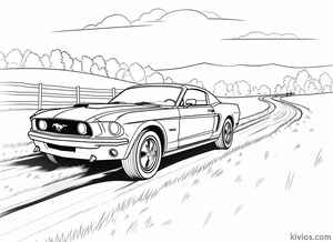 Ford Mustang Coloring Page #2089731169