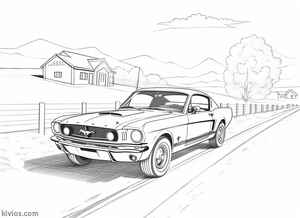 Ford Mustang Coloring Page #2131718106