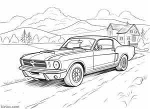 Ford Mustang Coloring Page #2517526393