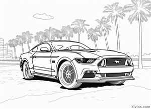 Ford Mustang Coloring Page #2594411665