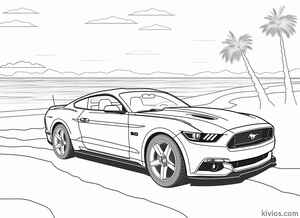 Ford Mustang Coloring Page #2682531208