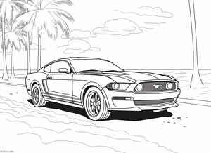 Ford Mustang Coloring Page #2827732406