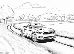 Ford Mustang Coloring Page #2837322088
