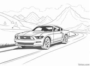 Ford Mustang Coloring Page #2871513781