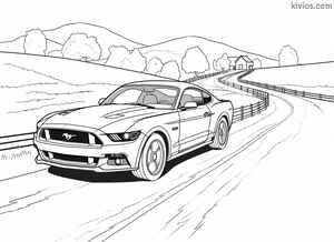 Ford Mustang Coloring Page #3062612933