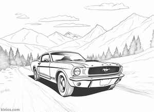 Ford Mustang Coloring Page #3079031893