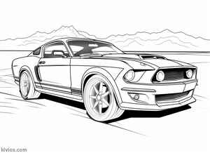 Ford Mustang Coloring Page #3171430779
