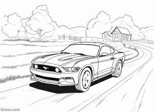 Ford Mustang Coloring Page #34432571