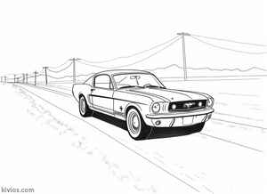 Ford Mustang Coloring Page #7479744
