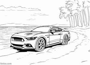 Ford Mustang Coloring Page #833828469