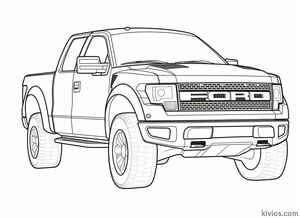 Ford Raptor Coloring Page #1151022815
